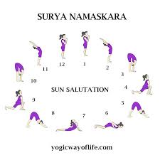 Surya Namaskara The Sun Salutation Surya Namaskara Yoga Asanas Yoga Poses Names