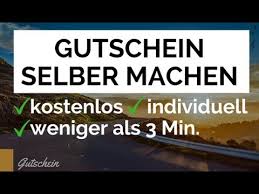 Dank der vordrucke funktioniert das selbermachen in nur wenigen schritten. Gutschein Vorlagen Kostenlose Gutscheine Zum Ausdrucken Youtube