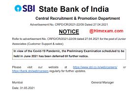 Candidates can view the post details, vacancy details. Himexam Com Sbi Clerk Prelims Exam Postponed 2021