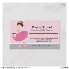 Dance School Business Card Zazzle Com Dance School Business Card Modern Personal Business Cards