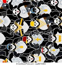 Just one of millions of high . Panda Gangster Gang Pattern Seamless Cool Bear Gang Of Bandits Background Swag Gangsta Texture Animal Guy Rapper Ornament Canstock