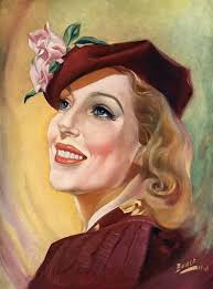 Vintage Print of Loretta Young, 1937. Art Prints, Posters & Puzzles from  Mary Evans