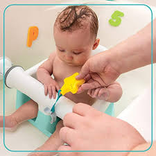 Lift the towel as needed to clean each area. Summer My Bath Seat With Toys Baby Bathtub Seat For Sit Up Bathing With Backrest Support Plus Fun Bath Toys Easy To Set Up Remove And Store With Secure Suction Cups