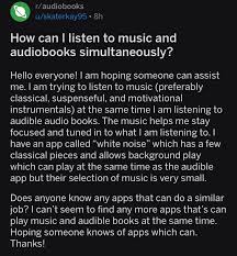 So you want to join the world of audiobooks, but don't know where to start? How Can I Read A Book And Listen To A Different Audiobook Simultaneously Bookscirclejerk