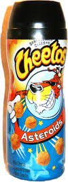 Large container is enough to share. Cheetos Go Snacks Asteroids Flamin Hot