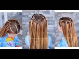 Simple Elastic Waterfall Tie Back Hairstyle Youtube Easy Toddler Hairstyles Back Hairstyle Toddler Hair
