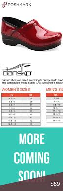 44 Genuine Dansko Clog Sizing Chart