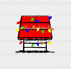 Download Snoopy Doghouse With Christmas Lights Svg Dxf Eps Png Digital File Wickedly Cute Designs Yellowimages Mockups