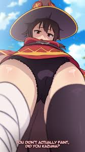 megumin, greatm8, 1girls, looking at viewer, looking down - R34 Vault