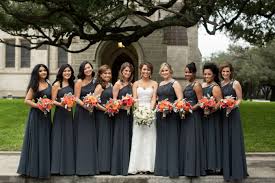 Dark Gray Bridesmaids Dresses With Tangerine Bouquets Dark Grey Bridesmaid Dresses Grey Bridesmaid Dresses Dark Grey Bridesmaid Dresses Long
