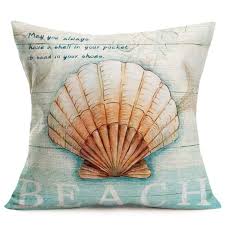 You can choose from all kinds of styles, prices and sizes to find just what you're looking for. Smilyard Vintage Wood Seashell Throw Pillow Covers Cotton Linen Ocean Beach Theme Decorative Pillow Cover Square Outdoor Decor Cushion Cover 18x18 Inch For Sofa Couch Accent Pillow Case Ow09 Buy Online In