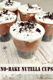 No Bake Nutella Cups Butter Love And Cowboys Recipe Nutella Recipes Baking Nutella Recipes Easy
