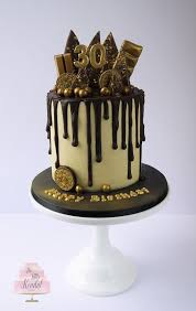 30th Birthday Cake For Him Chocolate Chocolate And Gold Drip Cake Drip Cakes Chocolate Drip Cake Birthday Novelty Birthday Cakes