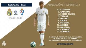 Tapado por kroos, modric y casemiro uno de los principales problemas de valverde es la confianza ciega que zidane tiene en su vieja guardia. Line Ups Real Madrid Xi Courtois Soccer World News Hq Facebook