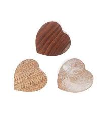 Boutons De Meubles Coeur En Bois Lot De 3 Boutons Mandarine Bouton De Meuble Bouton De Meuble Original Mobilier De Salon