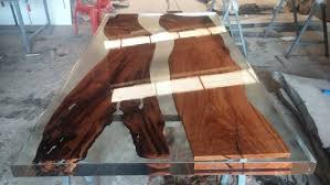 Tr Seffaf Epoksi Seffaf Epoksi Recine Home Goods Decor Resin Furniture Coffee Table Wood