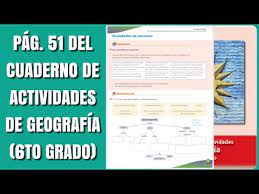 Libro de historia 6 grado pagina 100. Pag 51 Del Cuaderno De Actividades De Geografia Sexto Grado Youtube