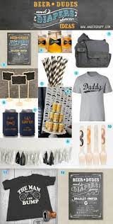 Beer Dudes And Diapers Party Or Man Shower Ideas For Showering The Daddy To Be Daddy Baby Shower Man Shower Baby Shower For Men