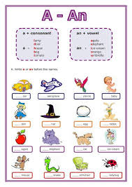 Learning Grammar Online Grammar Article A An And The English Grammar For Kids Article Grammar English Worksheets For Kids
