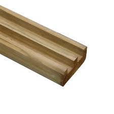 Demi Poteau Bois En U Double Rainure Quick Lam L 240 X P 9 X H 4 5 Cm Leroy Merlin