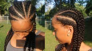 How To Do Easy Feed In Braids Cornrows With Kanekalon Hair Kanekalon Hairstyles Natural Hair Styles Cornrows Braids