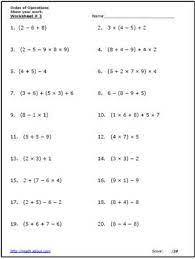 Free printable 8th grade math worksheets. Use These Free Algebra Worksheets To Practice Your Order Of Operations With Images Szamtan Tanitas Feladatlapok