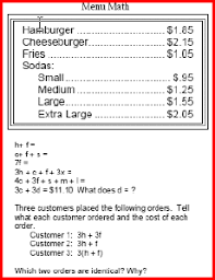 Mathematics worksheets, math printables, free math worksheets, place value, greater than less than volume cube worksheets and geometry worksheets. 14 Menu Math Worksheet