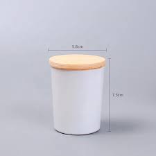 Kkc borosilicate glass storage jars with wooden lids,glass food storage jars airtight lids,kitchen storage glass canister container with wood lid for sugar,salt,18 floz,pack of 4. China Shanghai Linlang Wholesale Custom Glass Candle Jars Matte White Candle Jars With Wooden Lids Manufacturer And Supplier Linlang