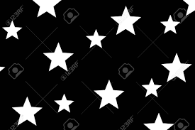 White cup of fresh hot black coffee with milk, scattered coffee beans, cinnamon sticks, anise star on black background. Illustration Of White Stars On A Black Background Stock Photo Picture And Royalty Free Image Image 74950562