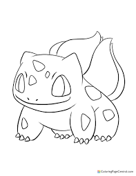 Discover thanksgiving coloring pages that include fun images of turkeys, pilgrims, and food that your kids will love to color. Pokemon Bulbasaur 02 Coloring Page Coloring Page Central