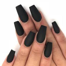 Matte Black Acrylic Nails Coffin Black Coffin Nails Kortenstein Matte Black Nails Black Coffin Nails Acrylic Nails Coffin Matte
