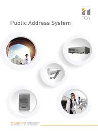 Excellent for high ceiling applications, the unique acoustic. Toa Public Address System Catalog Loudspeaker Microphone