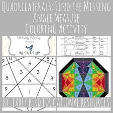 Isn't it possible to create a colored polygon without using the polygon tool? Quadrilaterals Find The Missing Angle Measure Coloring Activity Color Activities Quadrilaterals Activities