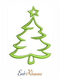 Check spelling or type a new query. Christmas Tree Outline Embroidery Design