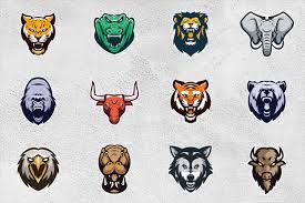 64 Animal Head Sport Mascot Designs Mascot Design Animal Heads Mascot
