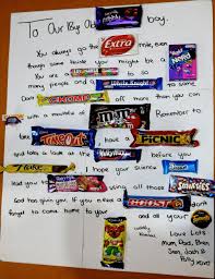 50th Birthday Presents For Him Australia An Australian Chocolate Poem For Our Son 18th Birthday Candy Cards Candy Birthday Cards Chocolate Card