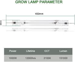 Xamt Bulb 1000w Double Ended High Pressure Sodium Growing Light Bulb De Hps Super Lumens 151 000 For Flourishing Growth