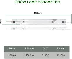 xamt bulb 1000w double ended high pressure sodium growing light bulb de hps super lumens 151 000 for flourishing growth