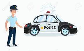 Suart86all rights reserved (p) & (c) suart86 2015 Vecteur Dessin Anime Drole Illustration Police Police Voiture Isole Blanc Fond Clip Art Libres De Droits Vecteurs Et Illustration Image 85508919