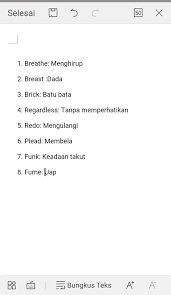 Karangan merupakan suatu bentuk hasil pemikiran manusia yang diungkapkan lewat sebuah tulisan dan membahas suatu tema tertentu berdasarkan imajinasi ataupun gagasan dari si pengarang. Tolong Bantu Dong Buat Kalimat Bahasa Inggris Dari Kata Ini Jangan Pakai Translate Yah Brainly Co Id