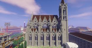 Gothic Church 5 Minecraft Project Minecraft Architecture Minecraft Projects Minecraft Blueprints