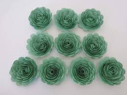 Wedding bouquet, wedding flowers, plumeria bouquet, each wedding bouquet, tropical bouquet, coral, turquoise, teal, callas coral & seafoam green maui destination beach wedding ♥ princess & jireh, from houston, texas, were married in a romantic beach destination wedding in. Amazon Com Mint Party Decorations 10 Seafoam Green Roses 3 Inch Paper Flowers Set Gender Neutral Baby Shower Decor Nursery Wall Home Decor Handmade