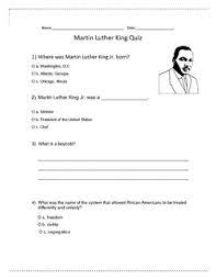 On april 4, 1968, civil rights leader dr. Martin Luther King Jr Quiz Worksheets Teaching Resources Tpt