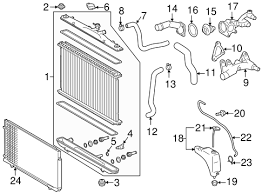 One of the components that prevent your engine from overheating is the cooling fan, and should it fail, you'll notice it in very short time. Radiator Components For 2012 Toyota Sienna Toyota Parts Center