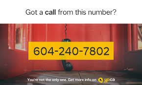 604-240-7802 | 16042407802 Who called from Vancouver | YP.CA