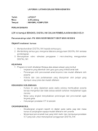 Blog laporan latihan dalam perkhidmatan (ldp) peringkat sekolah berasrama penuh (sbp). Laporan Latihan Dalam Perkhidmatan