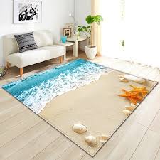 Die handgewebten teppiche sorgen nicht nur warme füße, sondern für ein wohnliches ambiente. Strand Seestern 3d Gedruckt Startseite Bereich Teppich Kind Thema Zimmer Spiel Weiche Teppiche Kinder Gleitschutz Spielen Matten Flanell Teppiche Fur Wohnzimmer Rug Aliexpress