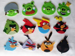 Angry Birds Space Edible Cupcake Toppers Fondant Cupcake Toppers Fondant Cupcakes