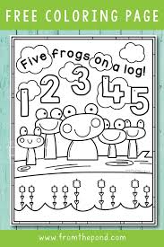5 Frogs On A Log Preschool Themes New Teachers Math Crafts