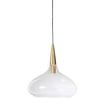 Hanglamp Van Glas En Goudkleurig Metaal Op Maisons Du Monde Snuffel Tussen De Meubels En Decoratievoorwerpen En Doe Een Ma Hanglamp Industriele Hanglampen Glas
